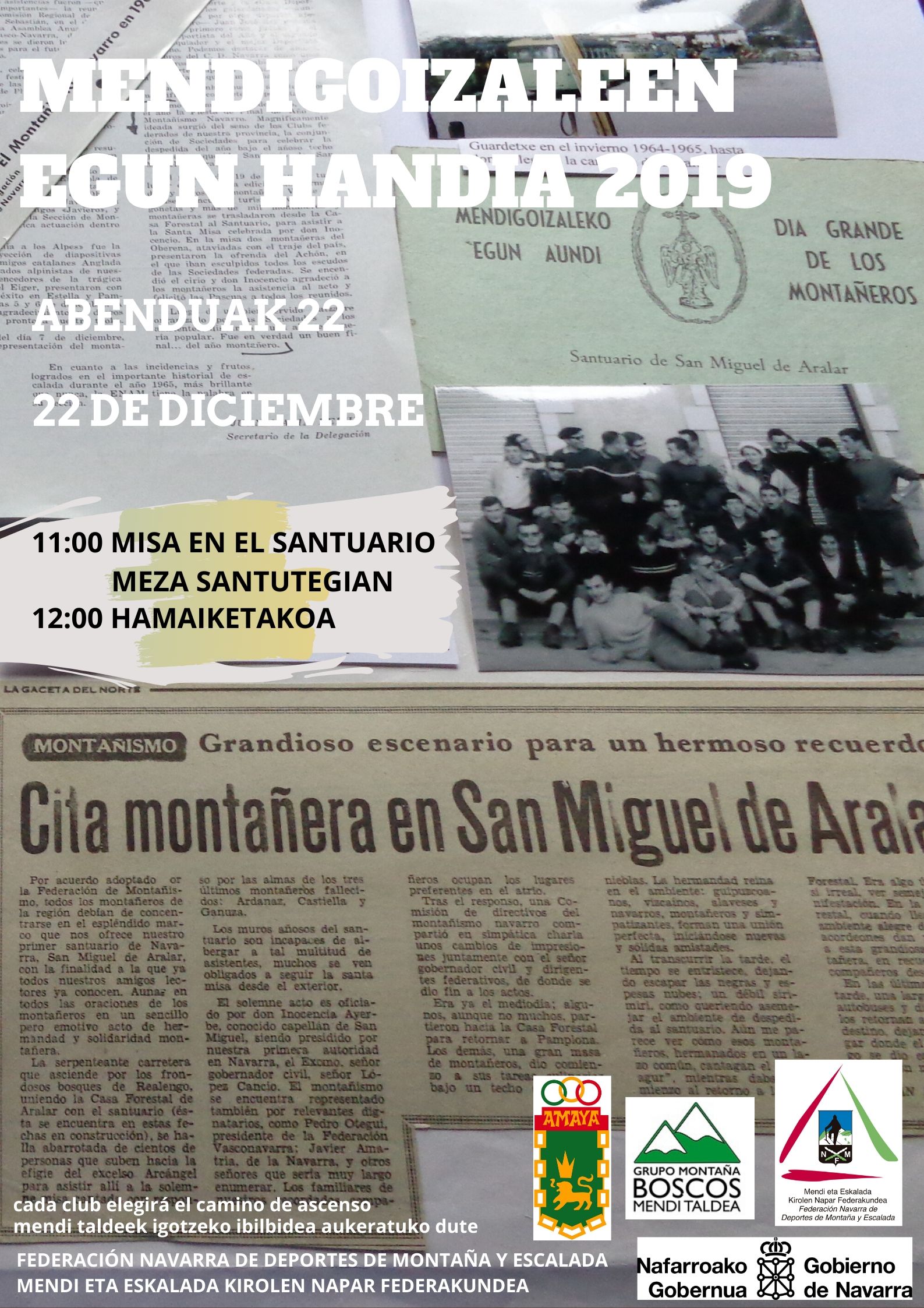 22 Diciembre: MENDIGOIZALEN EGUNA – Comida